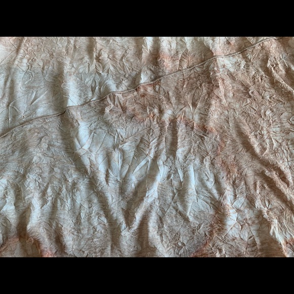 A-line Crepe Tie Dye Faded Below Knee Lined Skirt - Picture 6 of 15